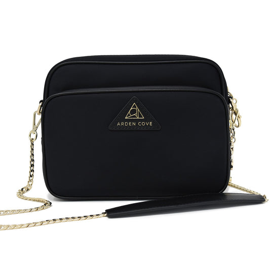 Arden Cove Full Anti-Theft Waterproof Cross-Body Bag (23" Drop Length, Black)