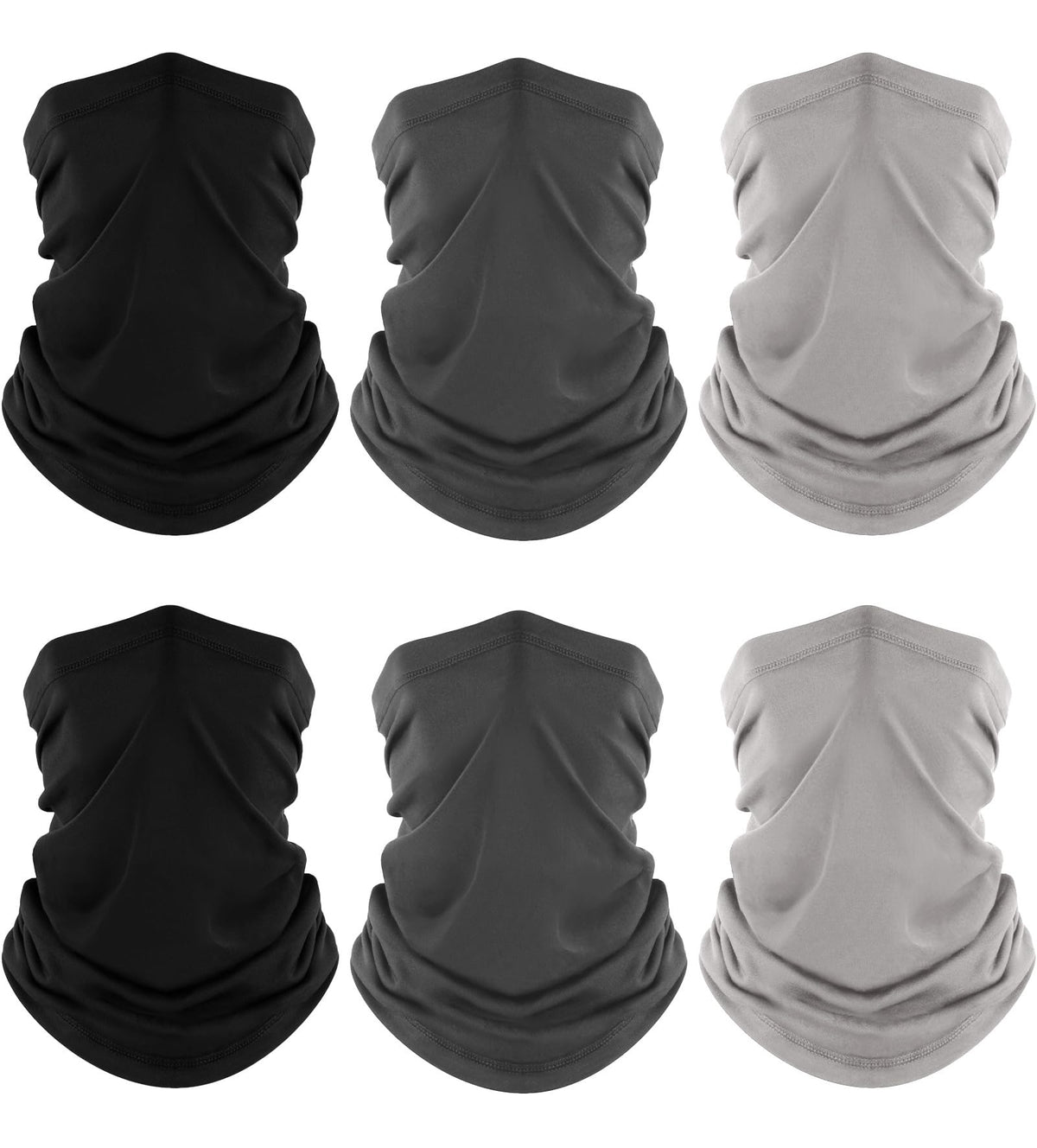 Fuinloth Neck Gaiter, 6 Pack Cooling UV Protection Bandana Face Mask Gator