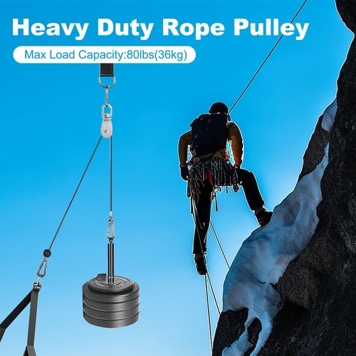 Mixiflor 12 Pack M15 Pulleys for Rope, 304 Stainless Steel Wire Rope Cable Pulley, Heavy Duty Swivel Pulley Wheel Hanging Wire Towing Wheel for Lifting