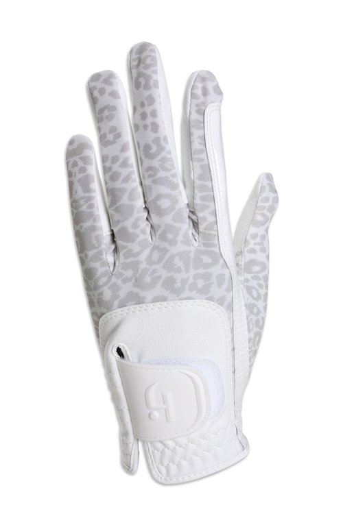 HJ Glove Women's Flexion Golf Glove, Beige Leopard, Large/X-Large, Left Hand
