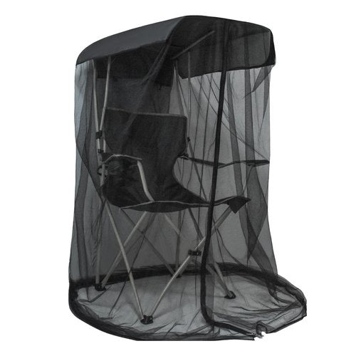 63" H Mosquito Net Cover for Canopy Chair, Bug Barrier Mosquitos Mesh Tent Black Chair Mosquito Netting with Zipper Opening 35"X32" Waterproof Roof for Fishing Camping Chairs Outdoors, Excluding Chair