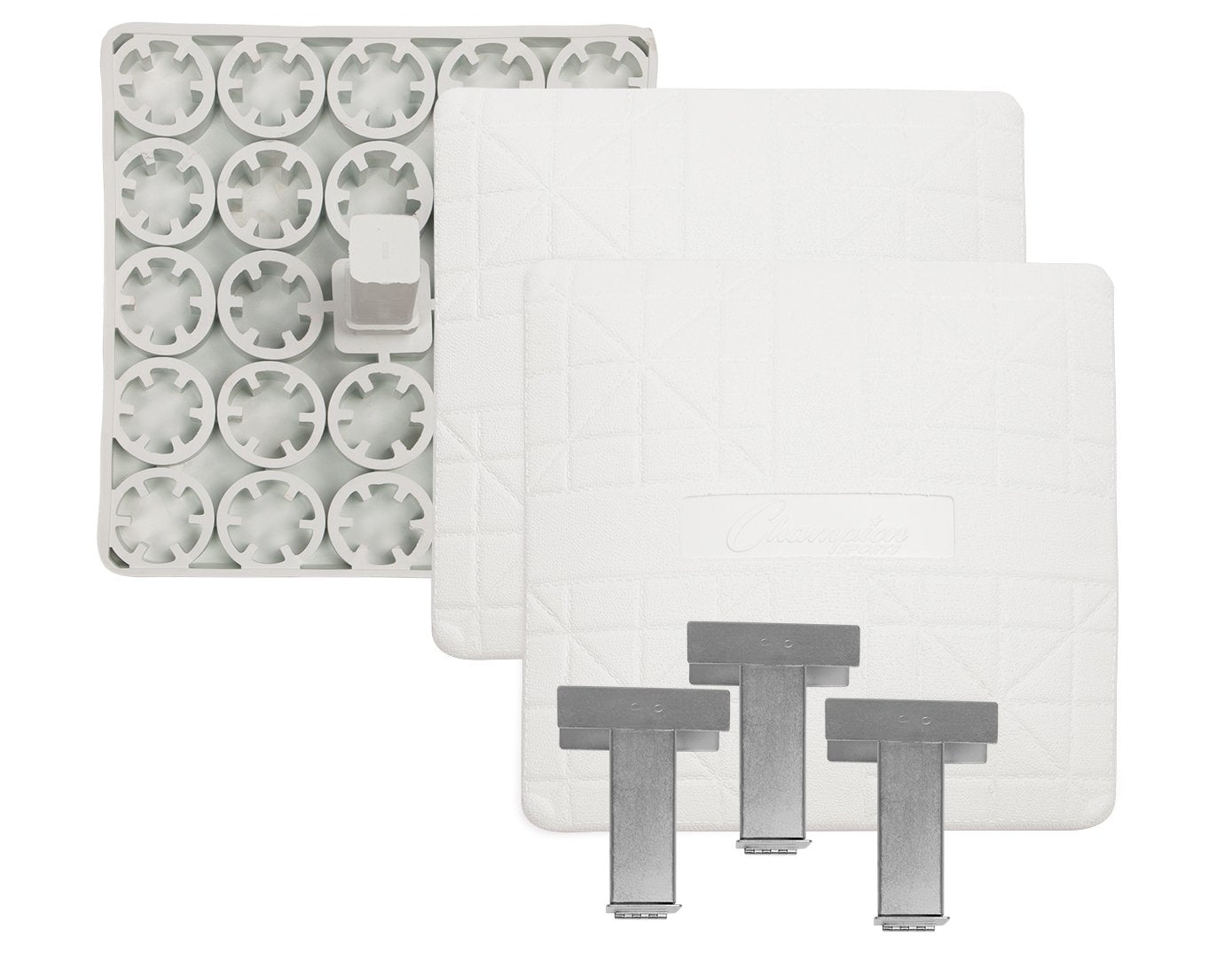Champion Sports Low Profile Pro Model Base Set - Breakaway Style Base Set - Set of 3 Molded Rubber Base Set