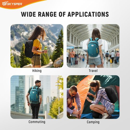 SKYSPER 20L Hiking Backpack Lightweight Travel Backpack for Women Men, Hiking Daypack Small Day pack for Travel Camping Sport