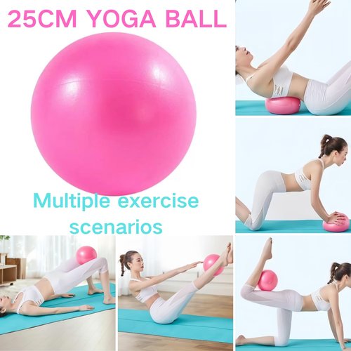 Pilates Essentials Kit for Women, Yoga Sets at Home for Women, Pilates Rings Booty Bands, Hip Exercise Band Yoga Ball 25cm Figure 8 Resistance Band for Stretching