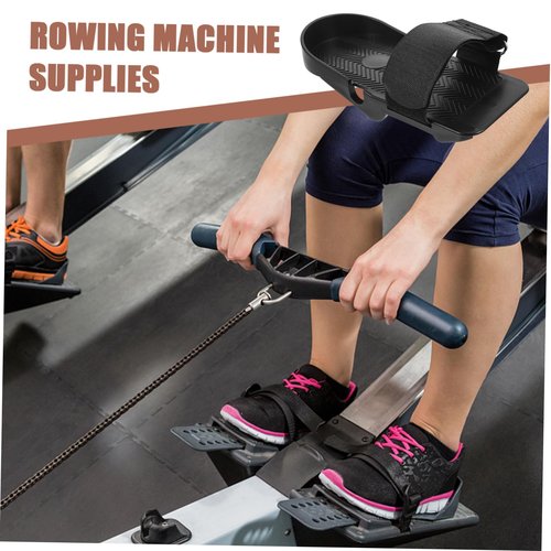 GAROZATION 1 Pair Foot Pedal Fitness Equipment Sunny Health Machine Spare Parts Rowing Machine Foot Pedal Strap Rowing Pad Rower Replacement