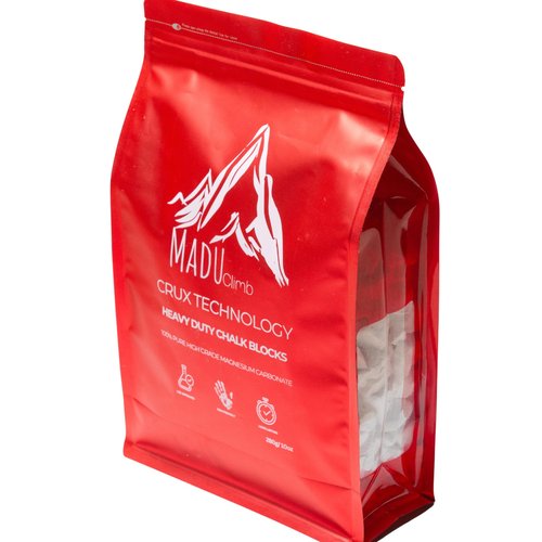 Madu Climb Premium Climbing Chalk – 100% Pure Magnesium Carbonate for Maximum Grip – No Fillers – Long-Lasting Performance for Bouldering, Sport Climbing, Gym & Training (Chunky Blocks)