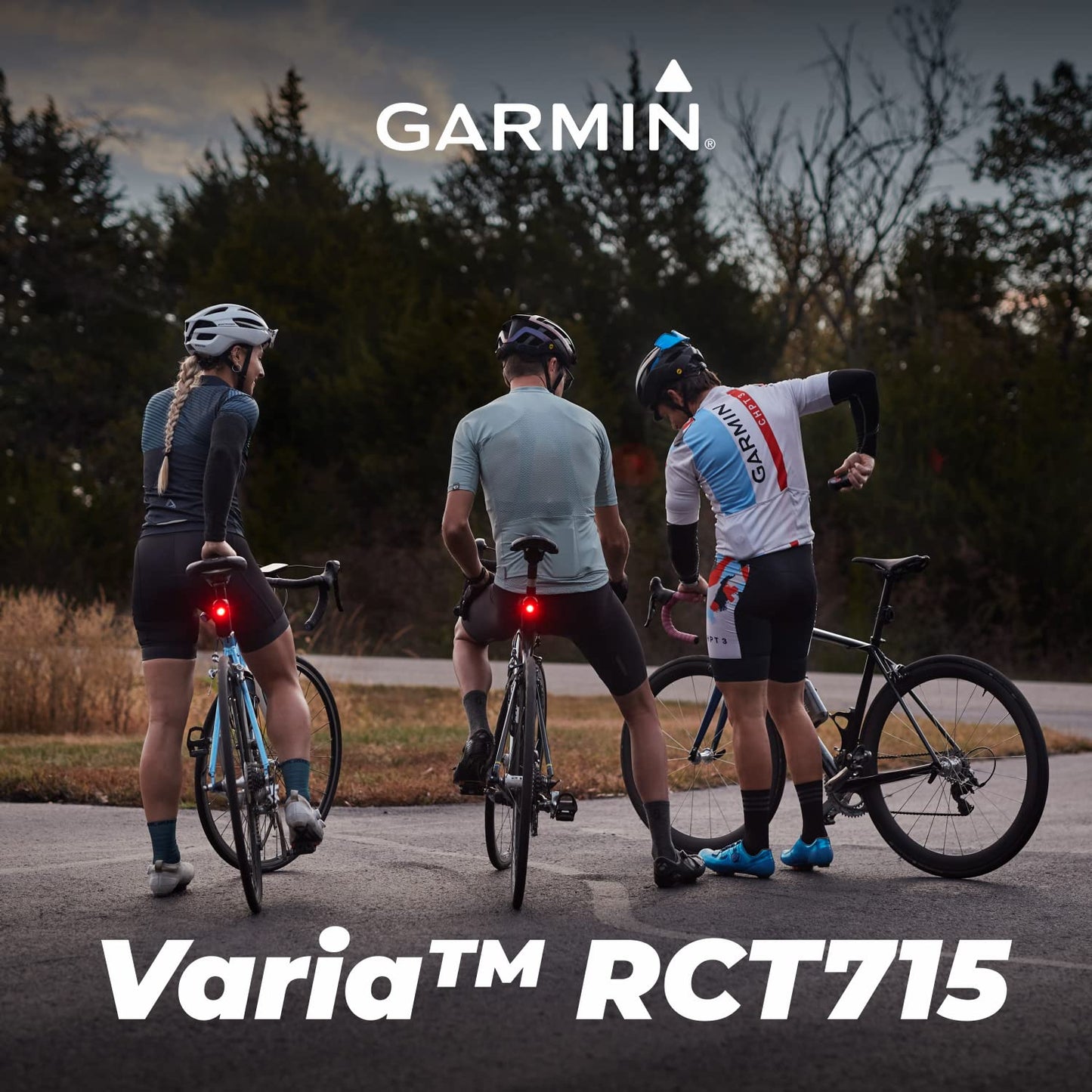 Wearable4U - Garmin Varia RCT715 Bicycle Radar with Tail Light, Continuous Recording with Power Bundle