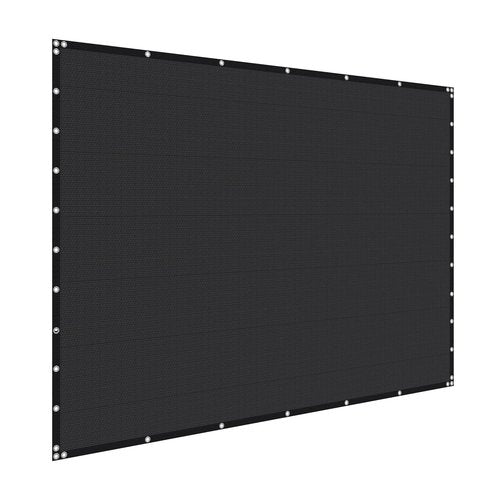 VEVOR 90% Sun Shade Cloth, 10 x 12 ft Pergola Shade Cover with Stainless Steel Grommets, Sun Shades Canopy Privacy Screen with 140 GSM HDPE Material, for Outdoor, Patio, Garden, and Backyard (Black)