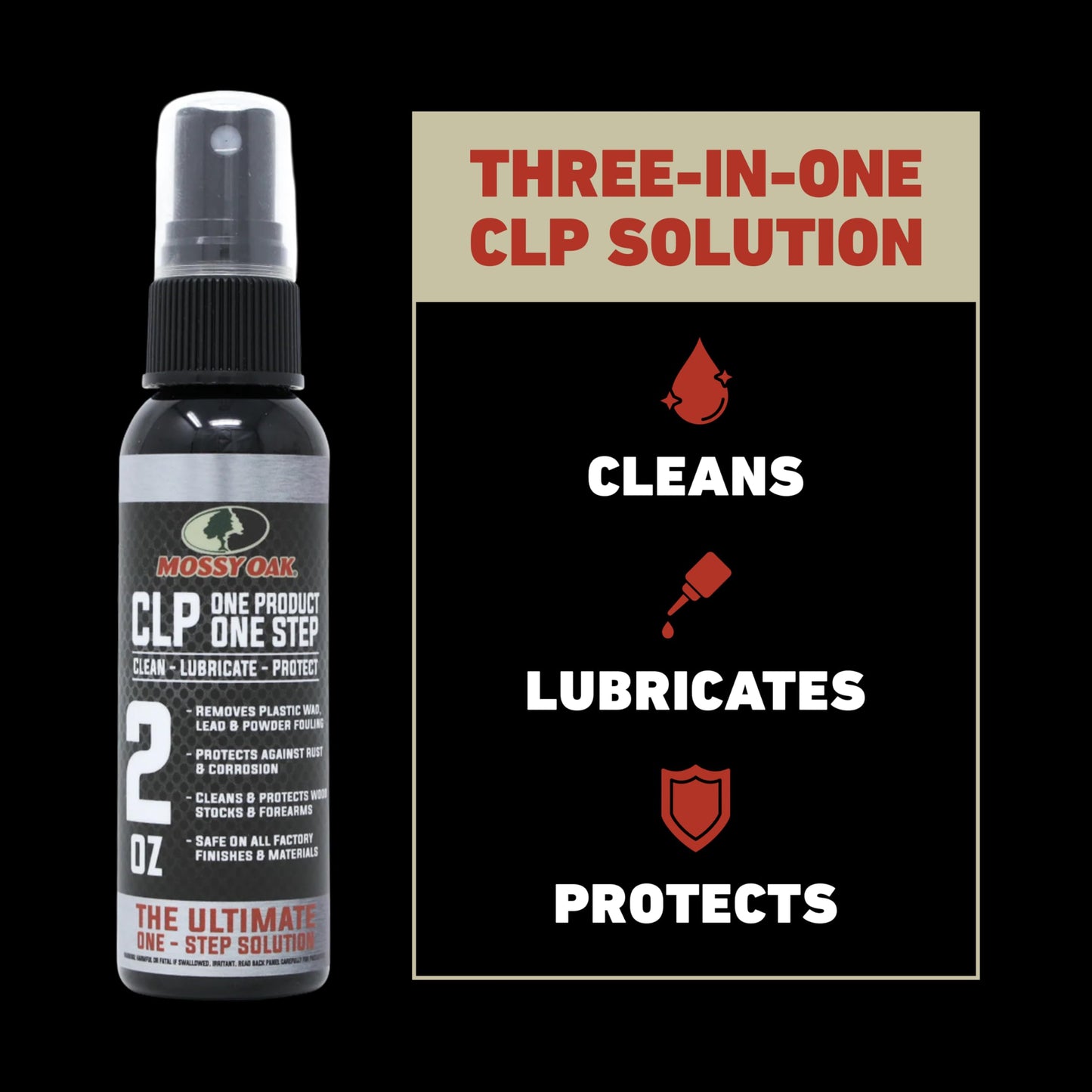 Mossy Oak CLP Shotgun Combo Kit - All-Inclusive Shotgun Maintenance Kit - Gun Cleaning Kit - with Bore Brush, CLP Pump Sprayer, Nylon Brush & Microfiber Towel - 12 Gauge