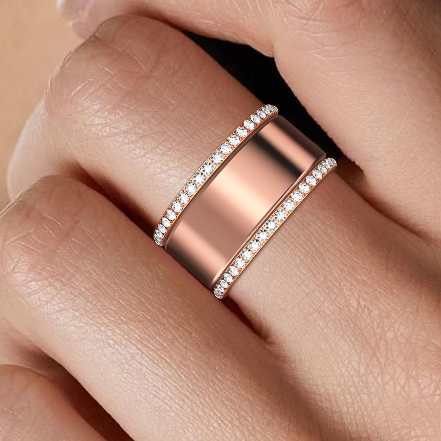 2-Pack 14K Gold Plated Stackable Bands for Oura Ring 5/Oura Ring Gen 4/3