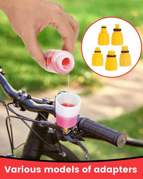 cyctravel Brake Bleed Kit for Shimano, TEKTRO, TRP Hydraulic Disc Brakes, Mountain Brake Bleed Kit Including High Performance Mineral Oil Brake Fluid (120ml).