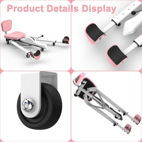 Split Machine - Leg Split Stretching Machine, Splits Trainer Adjustable, Fitness Training Equipment for Ballet Yoga Sports Training Improve Flexibility, Load Capacity 300lbs(Pink)