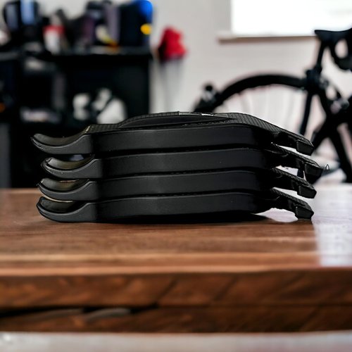 50 Strong Bike Tire Levers – Set of 4 Ultra-Strong Tire Spoons with Easy-Grip Interlocking Design – Made in USA – Essential Bicycle Repair Tool Brand