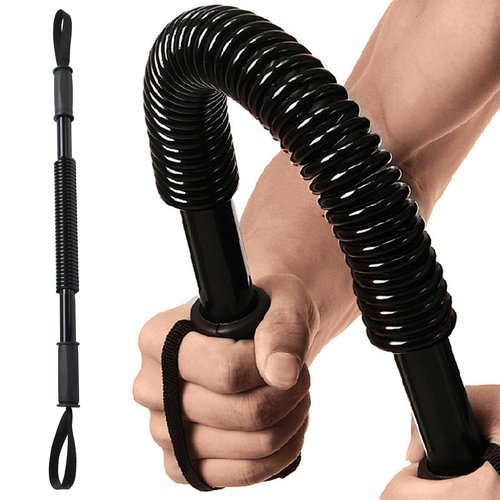 CALCHELE Power Twister Bar - Upper Body Exercise for Chest arm Workout Equipment, Strengthening Your Chest Workout, Shoulders,Biceps, Arms, Forearm Strengthener 20-88 LBS