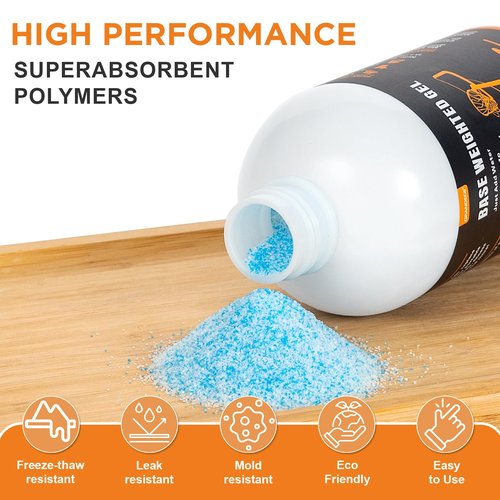 Grandeco Base Weighted Gel Polymer 16oz. Replaces 400 lbs. Sand&Sand Bags Prevent Portable Basketball Hoops, Outdoor Umbrellas, Other Equipment with Base from Tipping Over, More Effective Than Water