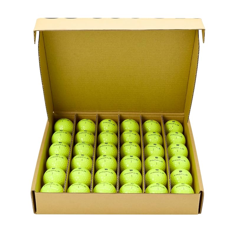 Wilson Profile Distance Golf Balls 36 Pack - Yellow