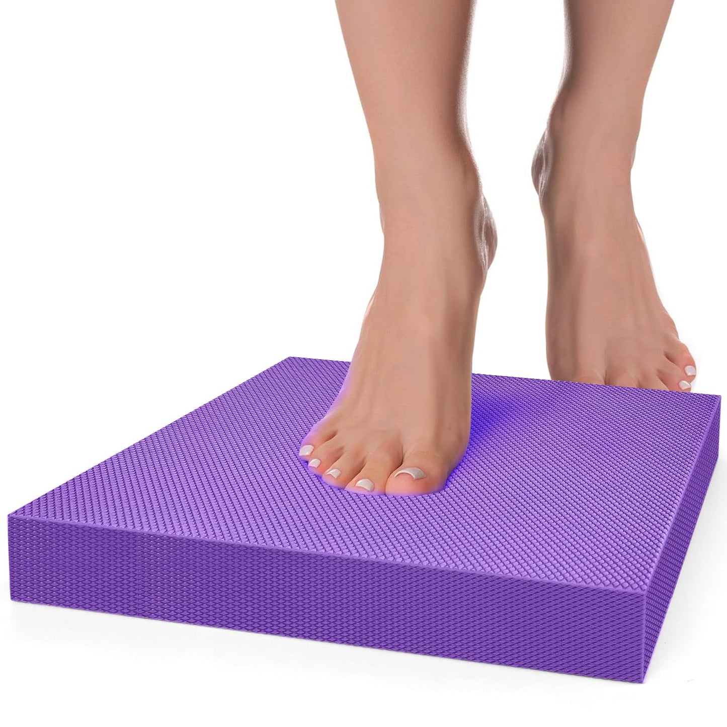 Balance Pad- Foam Balance Pad for Workout, Non-Slip & Water-Resistant Stability Trainer Mat, Soft TPE Exercise Foam Mat for Rehabilitation Stability,Physical Therapy,Fitness,Yoga (15.7" * 13" * 2")
