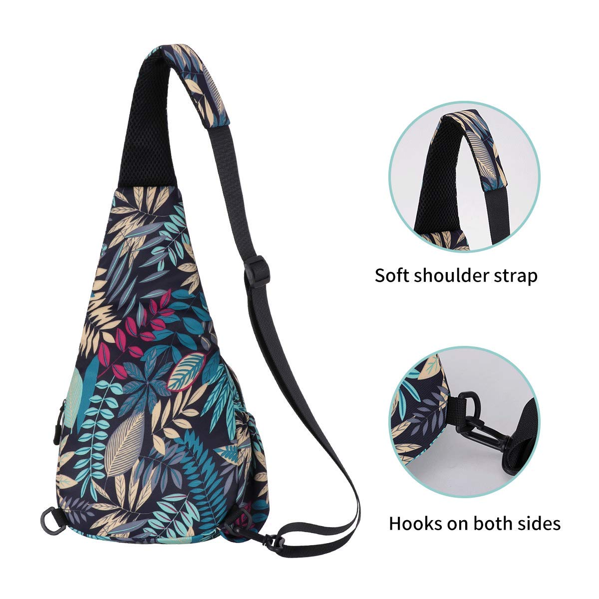 XEYOU Small Sling Bag for Women Crossbody Backpack Hiking Travel Daypack Chest Bag Lightweight Shoulder Bag