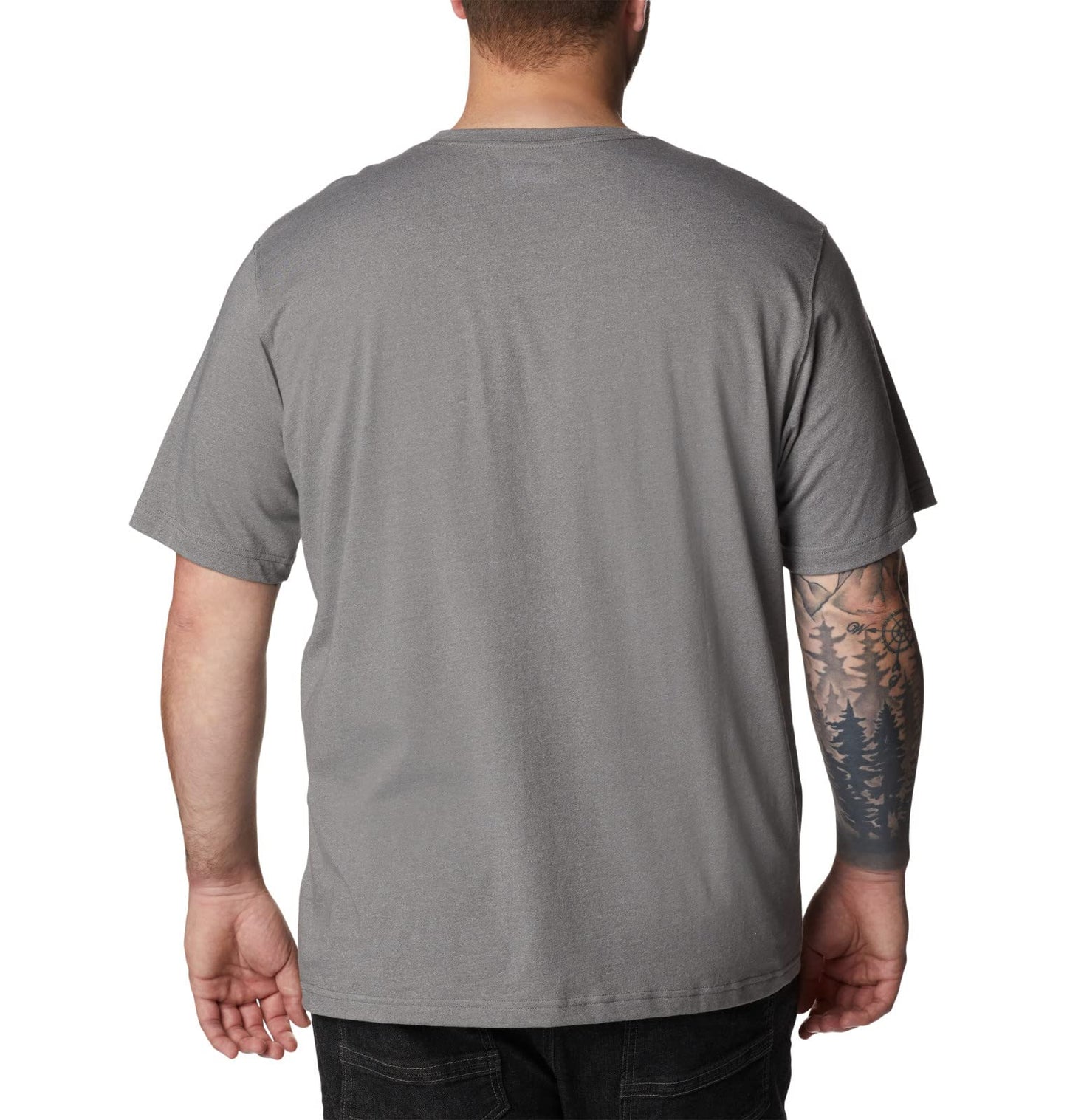 Columbia Men's Thistletown Hills Graphic Short Sleeve, City Grey Heather/Hikers Graphic, 3X Big