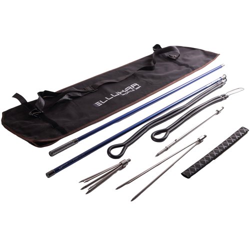 Elluk'ar Sportive Sea Carbon Fiber Pole Spear Kit for Spearfishing – 6ft Travel Hawaiian Sling + Slip Tip + Paralyzer Tip + Carry Bag – Stronger Lighter More Accurate ELLUKAR