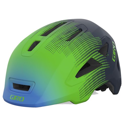 Giro Scamp II Youth Bike Helmet - Matte Blue/Green Towers - Size S (49-53 cm)
