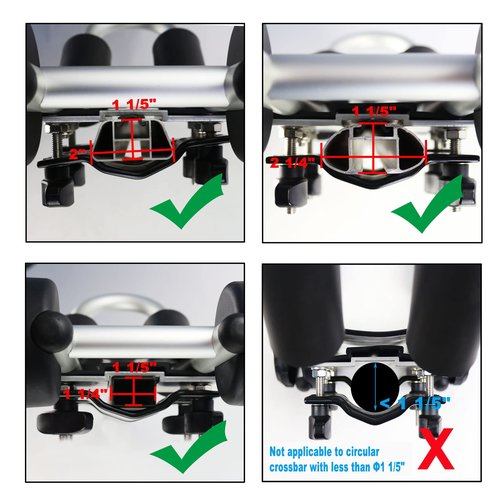 Upgraded Universal Folding Kayak Rack, J-Bar Carrier for Canoe Boat SUP Ski, Mount on Car Roof Top Crossbar, Includes 4 Ratchet Straps, 2 Anchor Straps (1 Pair, Aluminum)