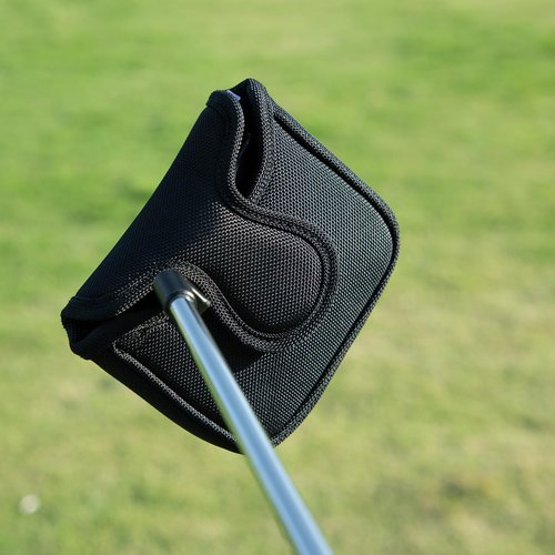Black Golf Putter Cover Square Mallet Putter Head Cover Magnetic Square Mallet Headcover fits for Scotty Cameron Taylormade