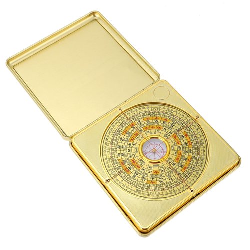 IMIKEYA Feng Shui Compass Pan - Chinese Ancient Compass for Home Planning and Feng Shui Practices - Precision Magnetic Compass for and Residential Harmony 1pc