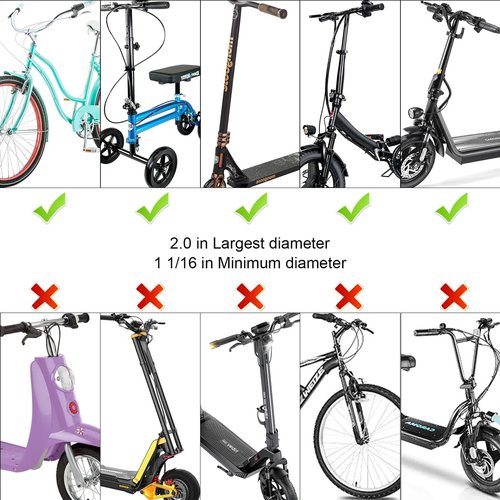 CJXSHHAMZ Small Basket for Scooter with Fixed Holder - Rust-Resistant Front Mount for Electric & Kick Scooters - 5LB Capacity Fits Bikes, Tricycles, Knee Scooters - Unisex Design (Black)