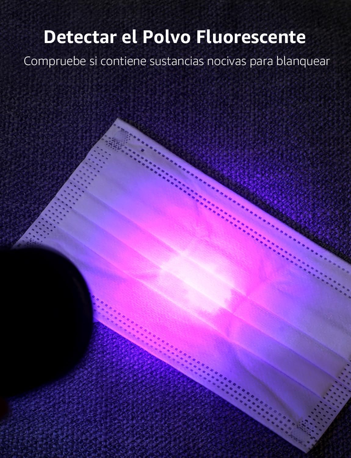 LE Small UV Blacklight Flashlight, Portable Black Light 395nm, Ultraviolet Light Detector for Invisible Ink Pens, Dog Cat Pet Urine Stain, AAA Batteries Included