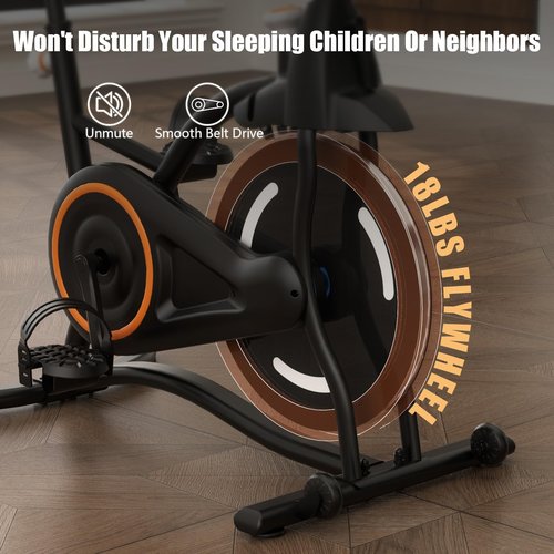 CYCLERADE Exercise Bike,Stationary Bikes for Home,Adjustable Workout Bike, Professional Exercise Bikes for Home, Efficient Workout Bike with Smartphone Mount & Digital Pulse Display