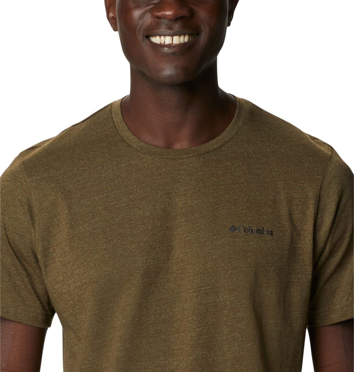 Columbia Men's Thistletown Hills Short Sleeve, Olive Green/Savory, Large