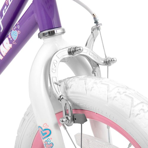 JOYSTAR 12 Inch Girls Bike Toddler Bike for 2 3 4 Years Old Girl 12" Kids Bikes for Ages 2-4 yr with Training Wheels and Basket Children's Bicycle in Purple