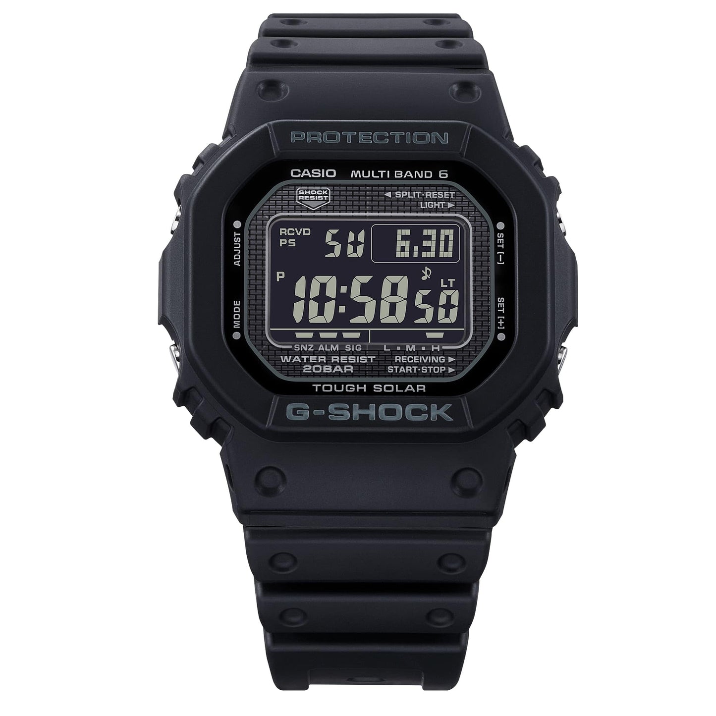 Casio G-Shock 5000 Series Black Out Resin Digital Watch GW5000HS-1