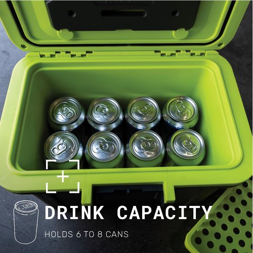 Pelican 8QT Personal Cooler & Dry Box (Dark Grey/Green)