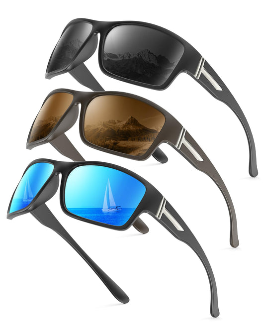 KALIYADI Polarized-Sunglasses Men Sports Sun-Glasses: Men Polarized Sunglasses Women UV400 Protection for Fishing Golf