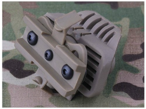 Paintball Equipment Emerson HL1-A Helmet Light Mount For:FAST Helmet (Black)