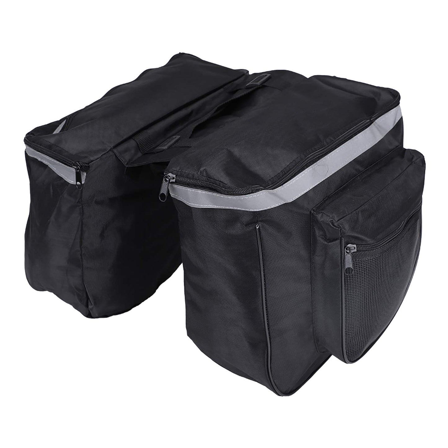 Jwthee Bike Saddle Bag, 25 L Bike Panniers Trunk Bag Bike Bag Accessories Panniers with Reflective Trim for Bike Rear Rack Bag