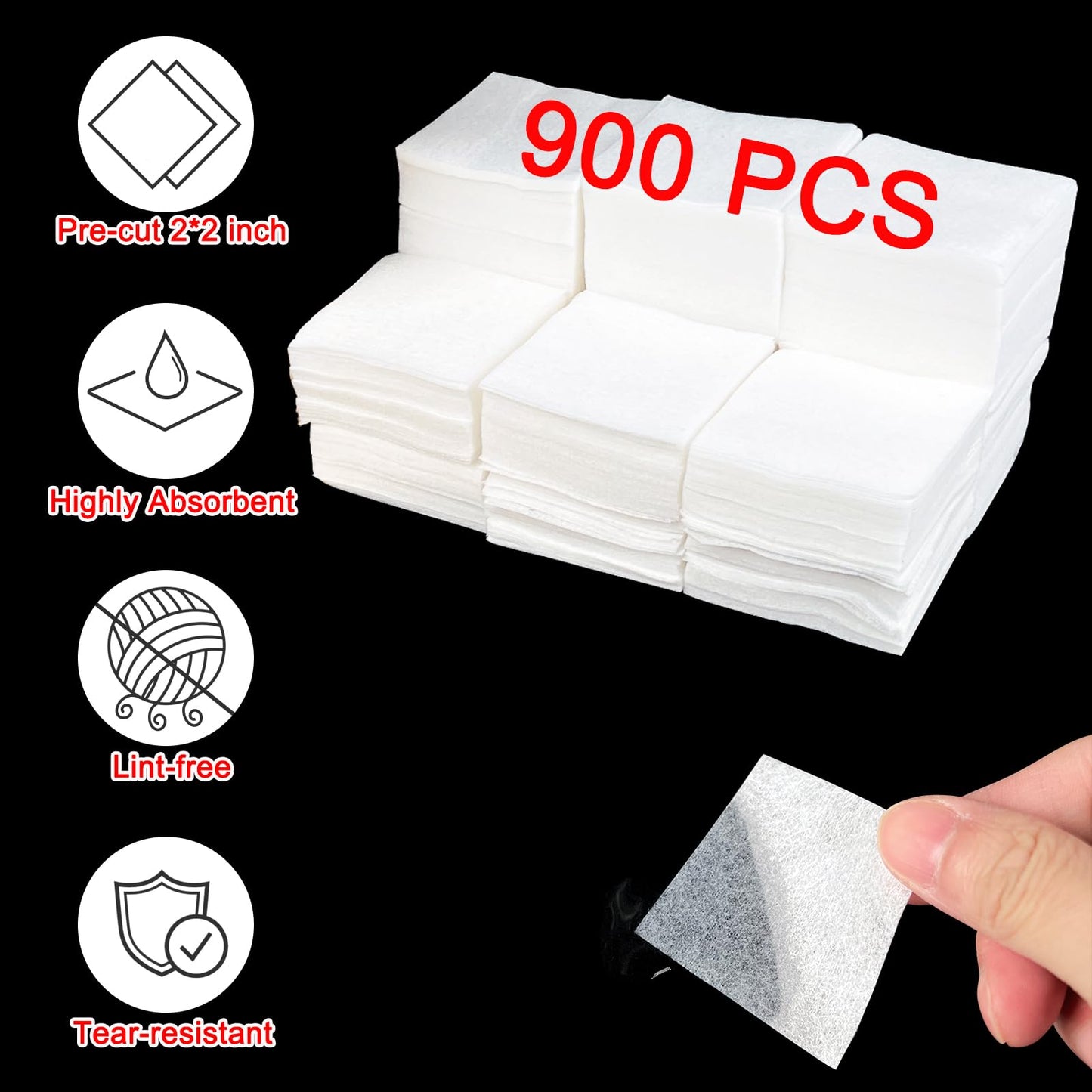 Gun Cleaning Supplies - 2x2'' Gun Cleaning Patches and 6''Gun Cleaning Swabs Set - Handgun, Shotgun, Pistol and Rifle Cleaning & Maintenance Kit