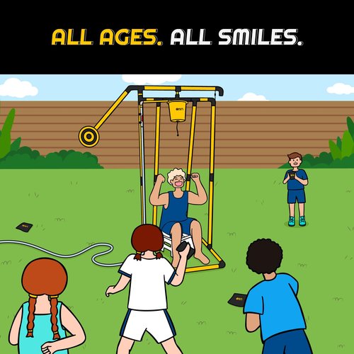 A11N SPORTS Splash Bucket Game - Water Dunk Play for Teens & Adults, Oversized Backyard Soaking Fun, Alternative Dunk Tank for Carnivals & Summer
