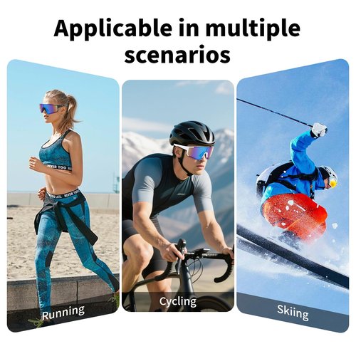Nazada Cycling Glasses,Polarized Sport-Glasses,Outdoor Windproof Eyewears,Bike Running Glasses,for Men And Women