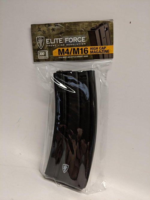 Umarex Elite Force M4 and M16 6mm BB Airsoft Gun Magazine, Black (300 Rounds), Single