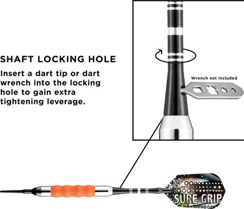 Viper Sure Grip Soft Tip Darts, Orange, 18 Grams