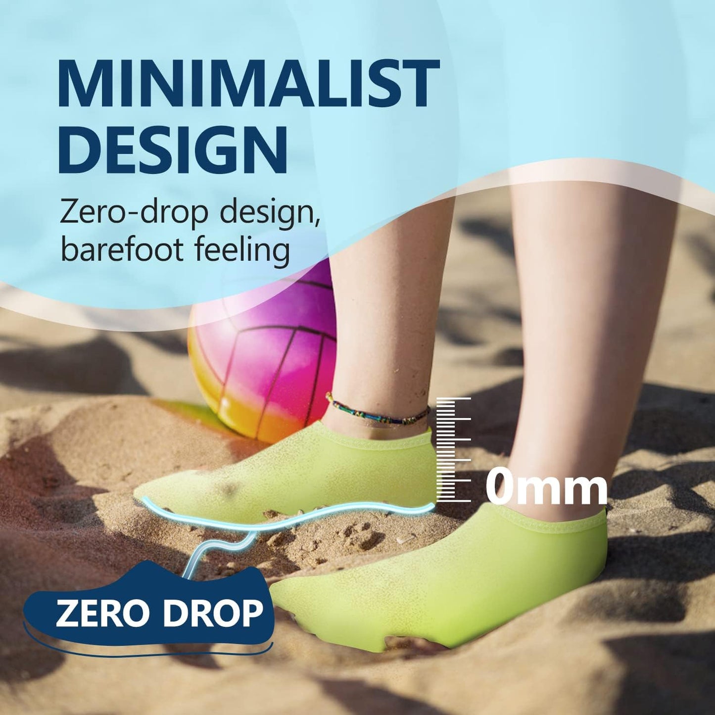 JACKSHIBO Water Shoes for Women Men Swim Shoes Water Socks for Cruise Essentials Swimming Aqua Beach Pool Yoga Surf