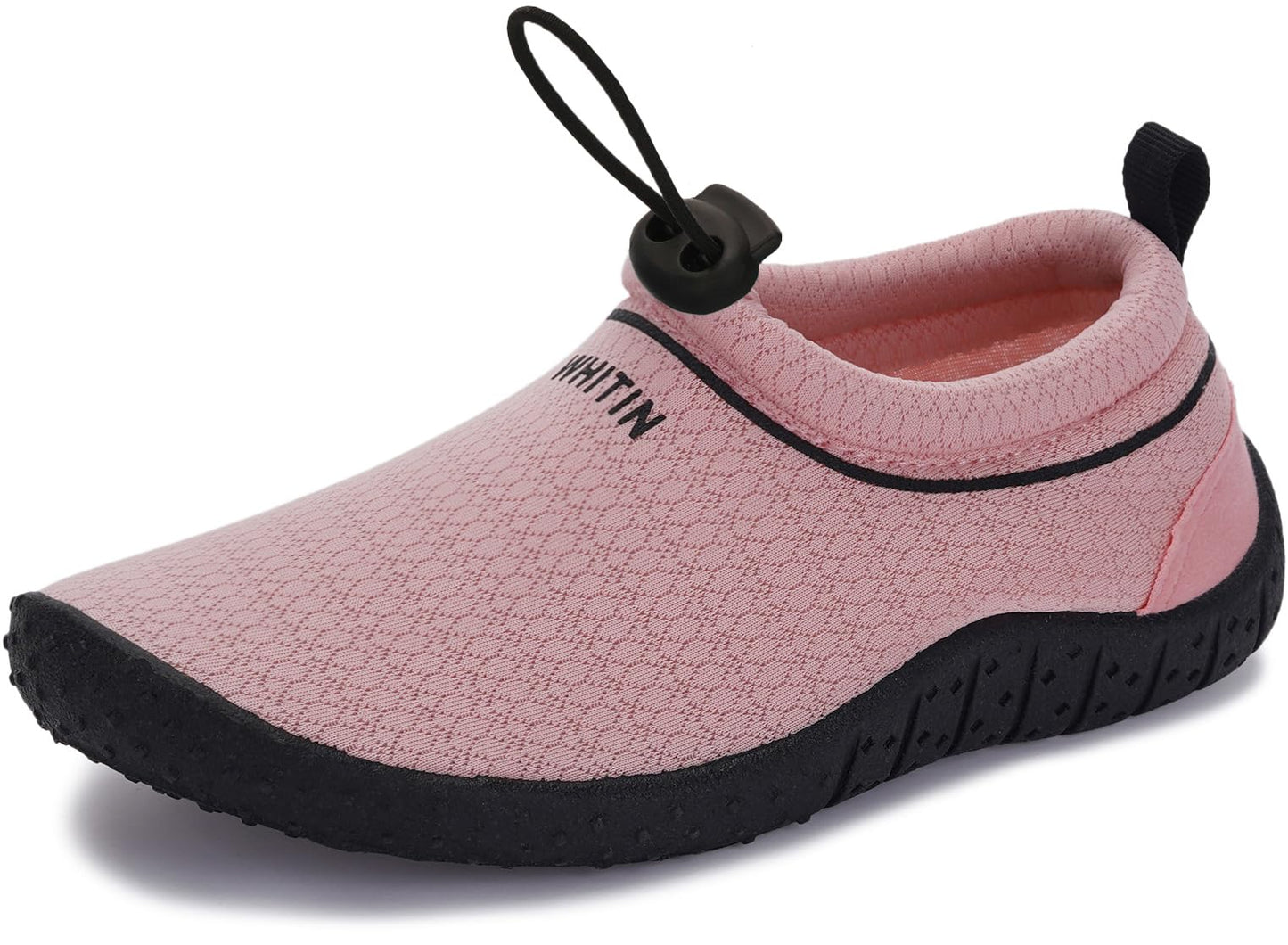 WHITIN Water Shoes for Big Kids Quick Dry Aqua Minimalist Barefoot Socks Size 3 Girls Comfy Beach Swimming Pool Lake Yoga Sport Kayak Sand Sneaker Pink 34