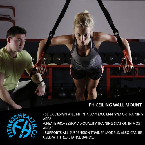 FH Wall Mount Anchor Point Ceiling Mount Bracket | Resistance Band Training or Suspension Systems