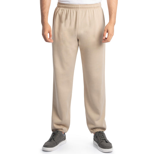 Fruit of the Loom Men's Eversoft Fleece Sweatpants & Joggers, Sweatpants-Khaki Heather, Large