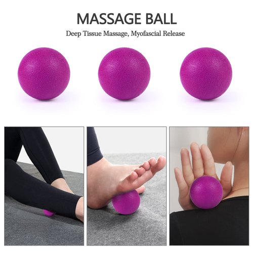 JOYENERGY 5 in 1 Foam Roller Set, Trigger Point Foam Roller Patented, Massage Stick, Massage Ball, Resistance Band for Deep Muscle Massage Pilates Yoga, Fitness Exercise for Whole Body