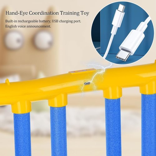 Reflex Challenge Game, Drop Sticks Game, Hand Eye Coordination Training, Reaction Training Toy, Catching Sticks Game, Game Stick Reflex Training, 3 Adjustable Speed, Upgrade Remote Control