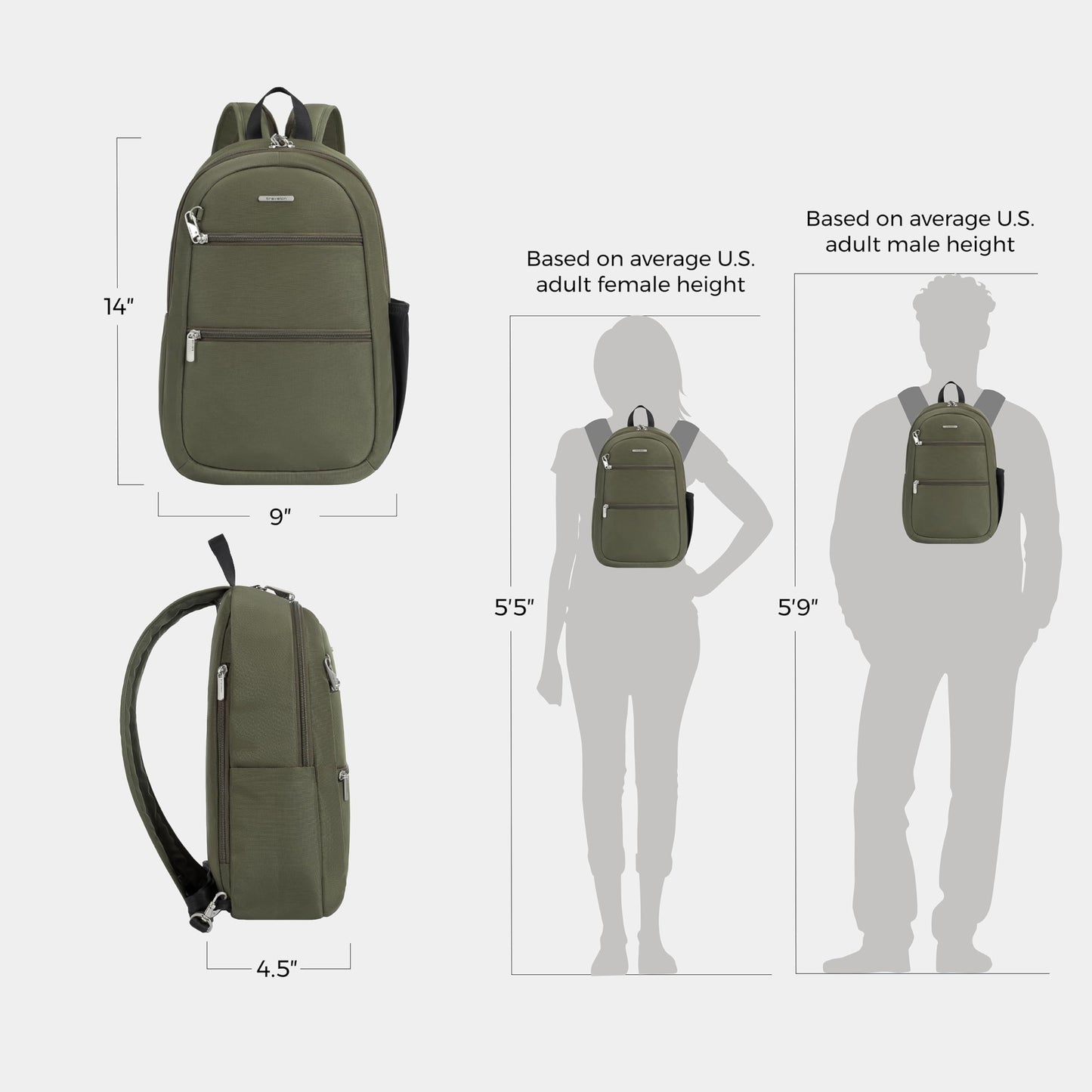 Travelon Anti-Theft Classic Convertible Sling Backpack